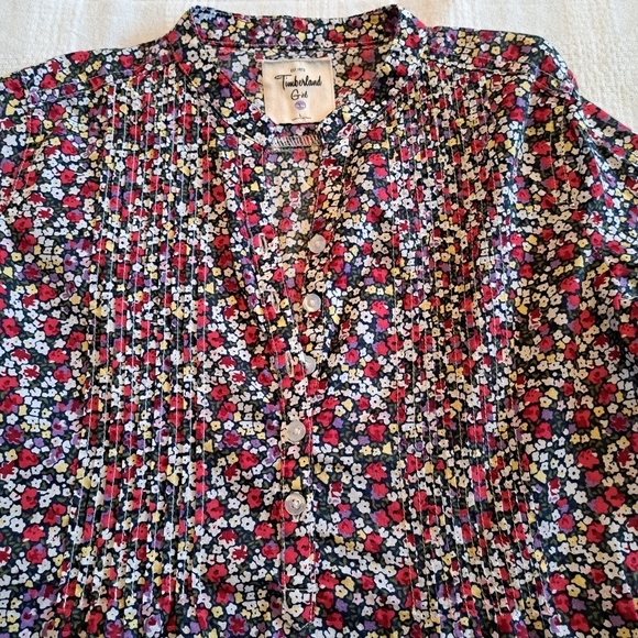 Timberland girls Large floral blouse, has stretch - Picture 3 of 4